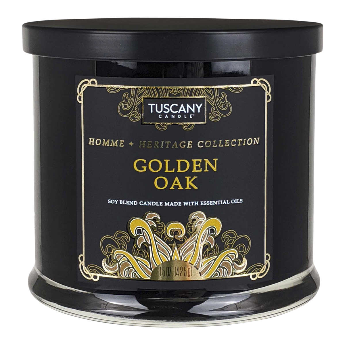 slide 1 of 1, Tuscany Candle Homme + Heritage Collection Soy Blend Candle, Golden Oak, 15 oz