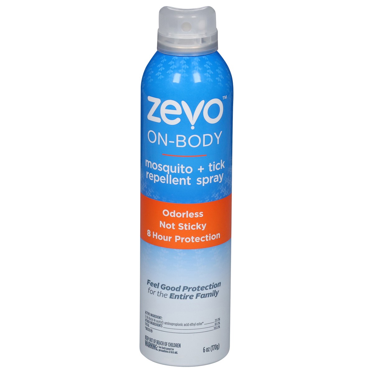 slide 1 of 4, Zevo On-Body Mosquito + Tick Repellent Spray 6 oz, 6 oz