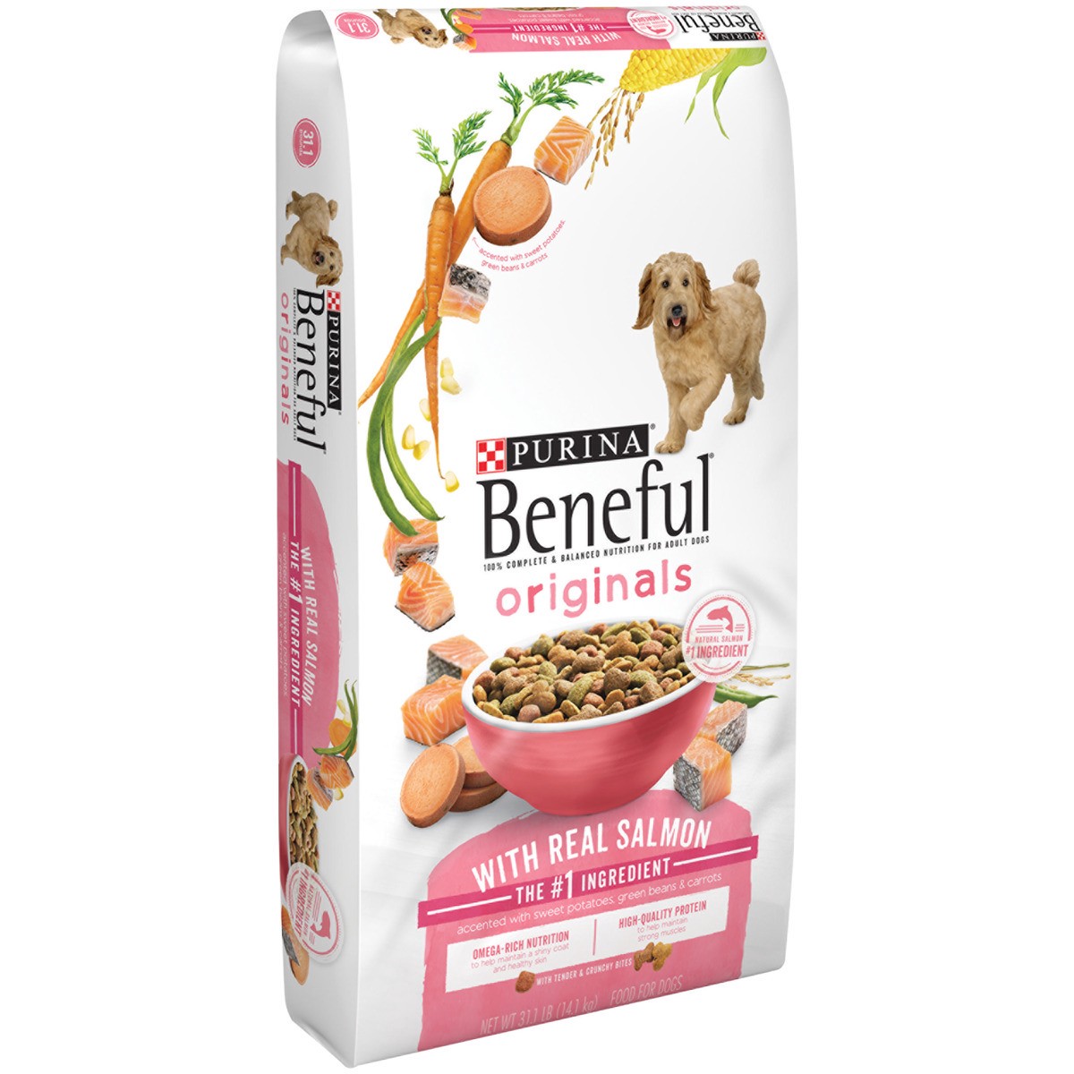 Purina Beneful Originals With Real Salmon Adult Dry Dog Food : Target