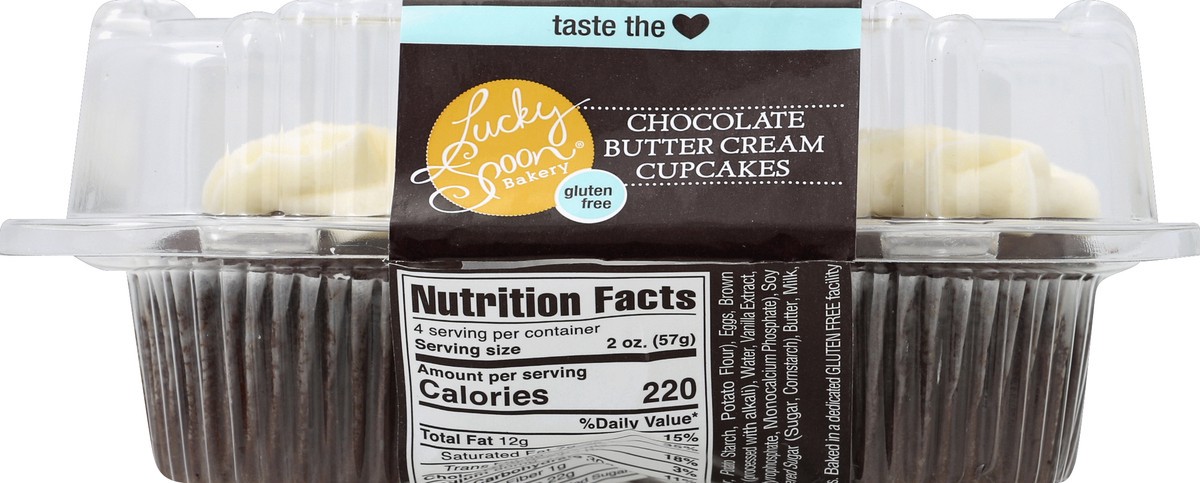 slide 4 of 4, Lucky Spoon Bakery Lucky Spoon Cupcake With Van Buttercr Chocolate - 8 Oz, 8 oz