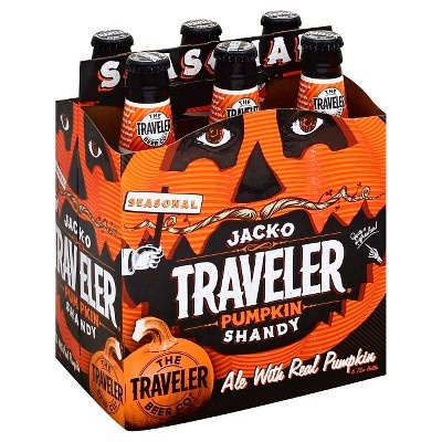 slide 1 of 1, Jack-O Traveler - Seasonal Pumpkin Spice Shandy, 6 ct; 12 oz