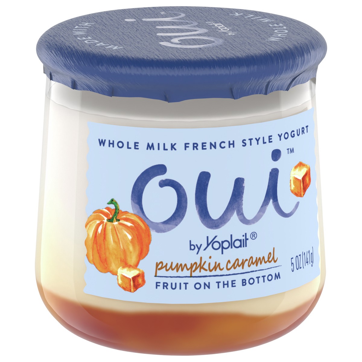 slide 8 of 8, Oui by Yoplait French Style Pumpkin Caramel Whole Milk Yogurt 5 OZ Jar, 5 oz