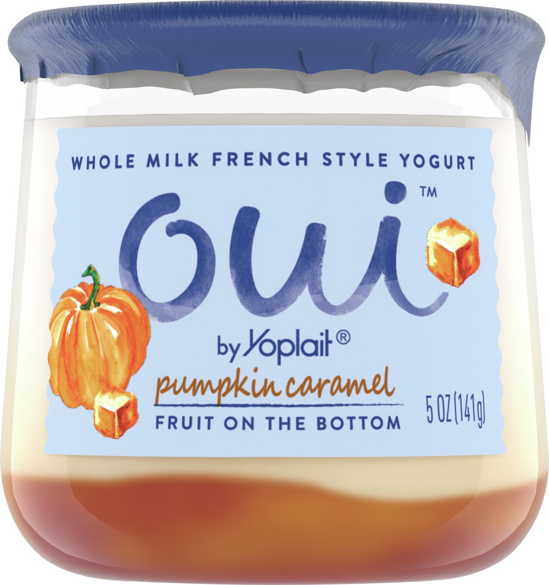 slide 7 of 8, Oui by Yoplait French Style Pumpkin Caramel Whole Milk Yogurt 5 OZ Jar, 5 oz