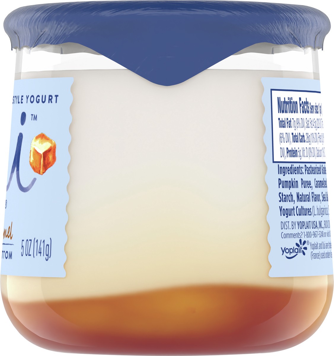 slide 6 of 8, Oui by Yoplait French Style Pumpkin Caramel Whole Milk Yogurt 5 OZ Jar, 5 oz