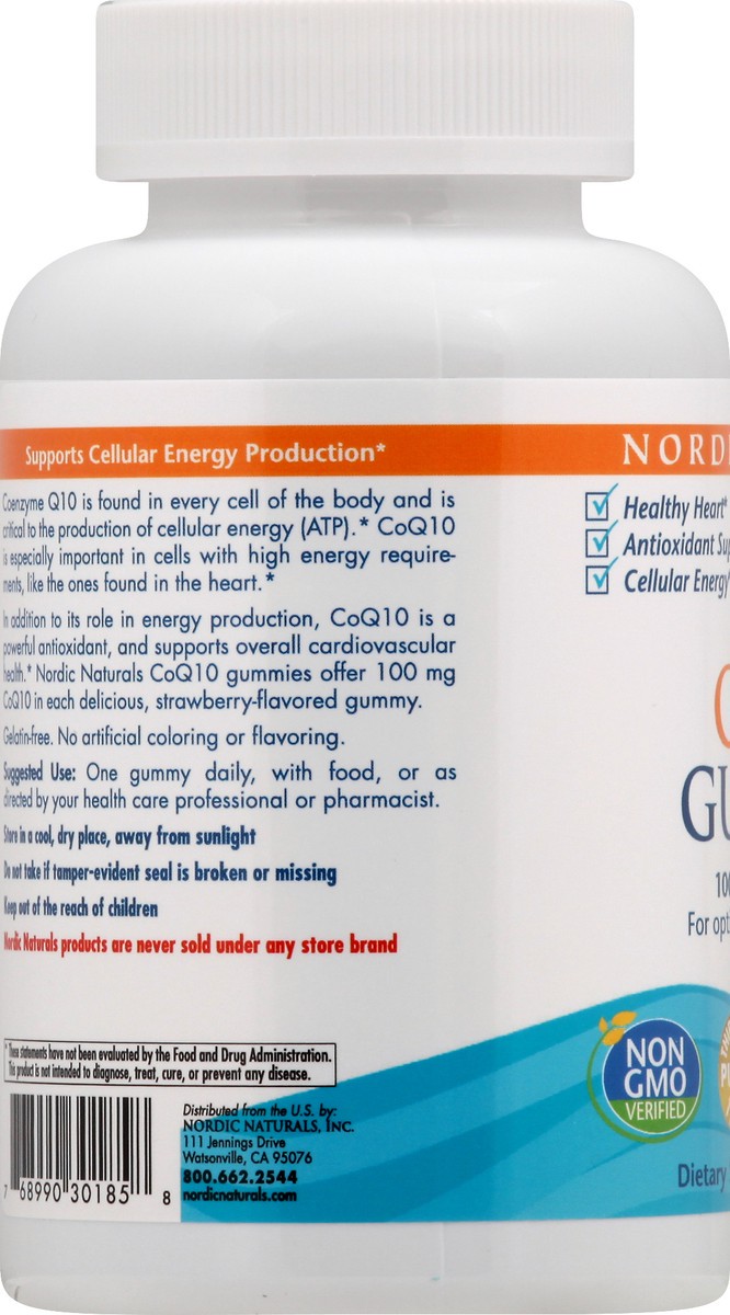 slide 8 of 11, Nordic Naturals Coq10 Gummies Dietary Supplement, 60 ct