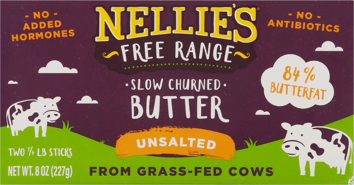 slide 7 of 13, Nellie's Unsalted Sticks Butter 2 - 0.25 lb Sticks, 2 ct