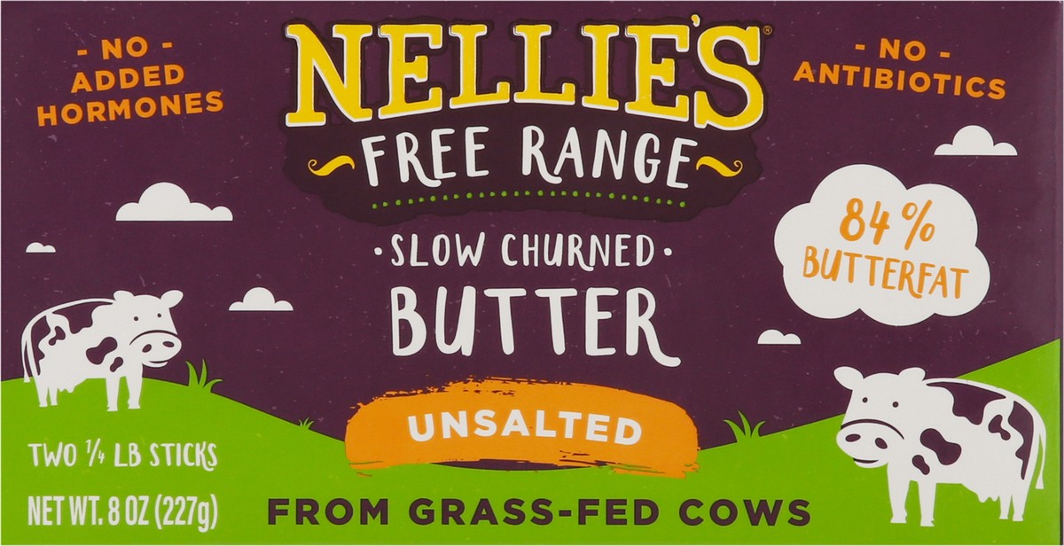 slide 8 of 13, Nellie's Unsalted Sticks Butter 2 - 0.25 lb Sticks, 2 ct