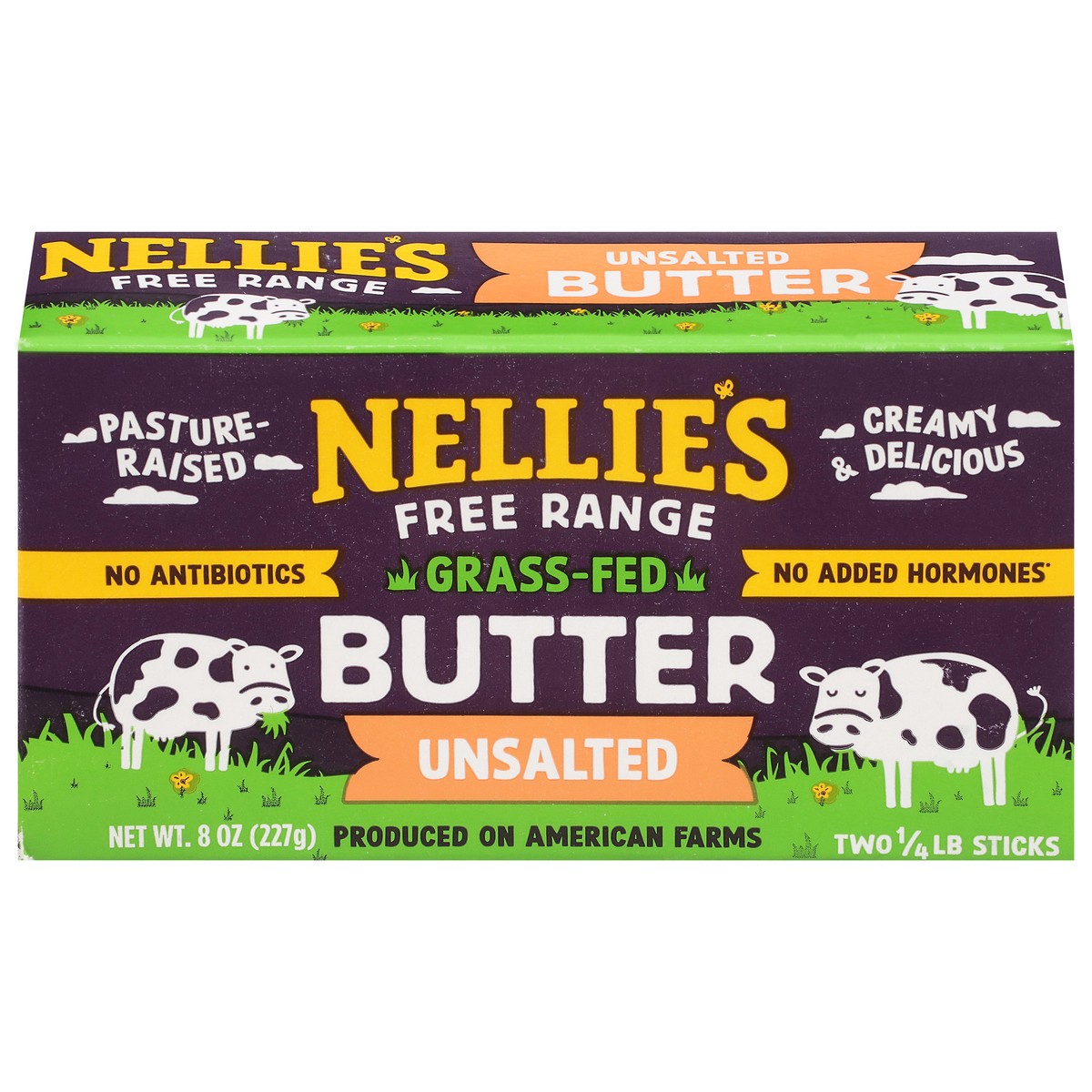 slide 1 of 13, Nellie's Unsalted Sticks Butter 2 - 0.25 lb Sticks, 2 ct