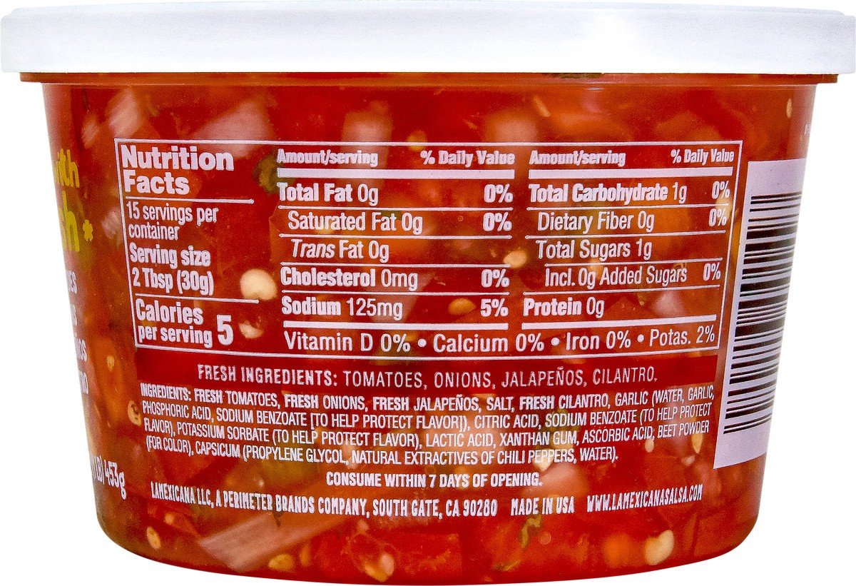 slide 6 of 13, La Mexicana Hot Salsa 16oz, 16 oz