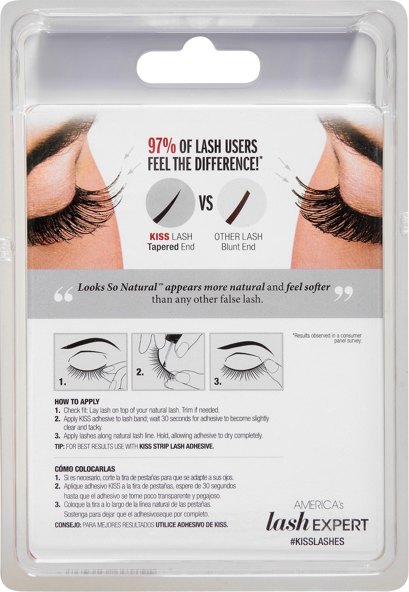 slide 5 of 9, Kiss Looks So Natural Flirty Lashes 5 ea, 1 ct