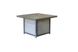 HD Designs 40 inch Etched Metal Top Gas Fire Pit Table