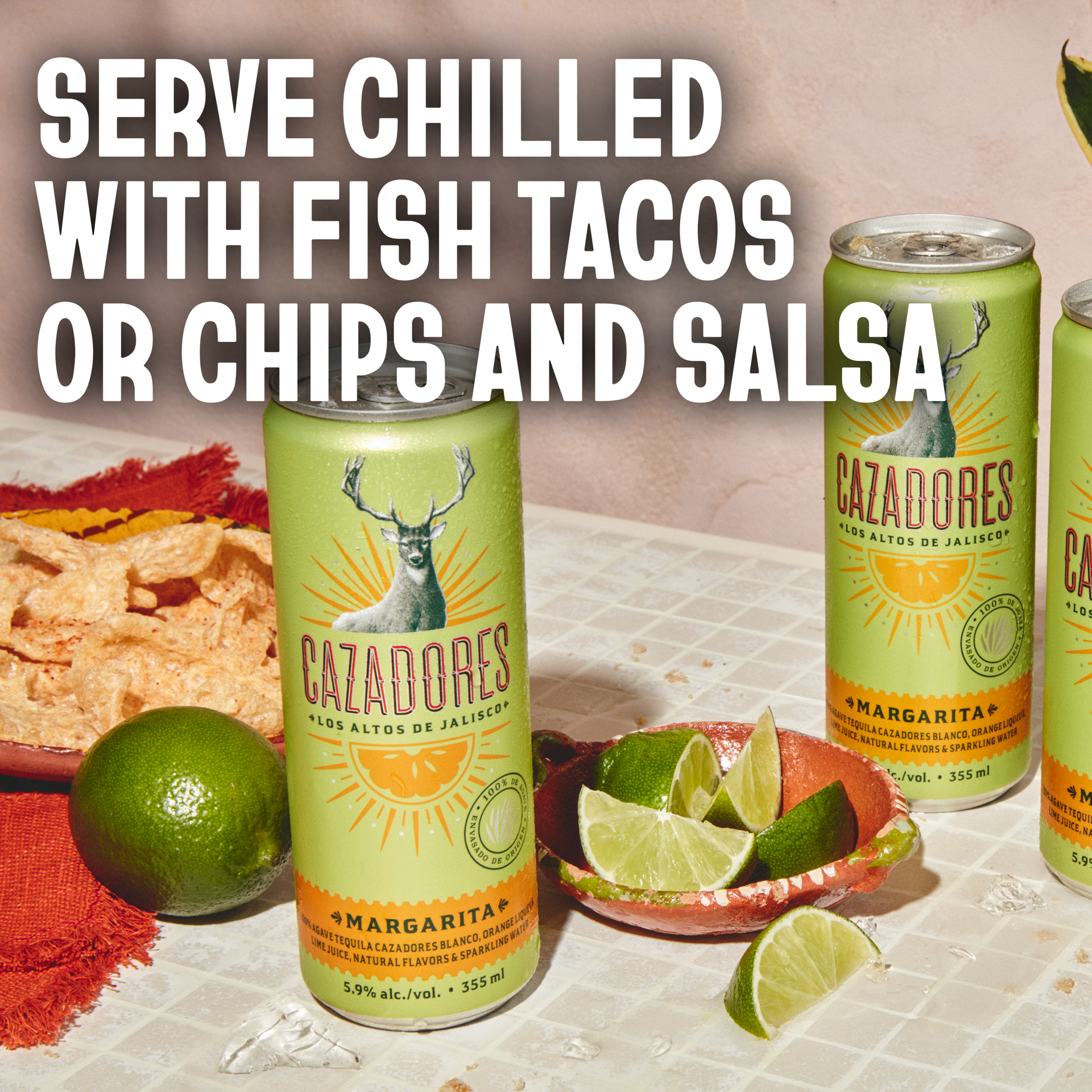 slide 4 of 5, Cazadores Margarita, 355 ml