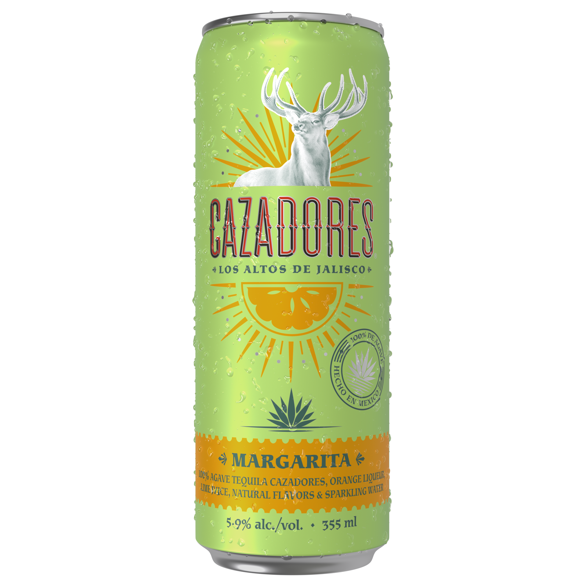slide 3 of 5, Cazadores Margarita, 355 ml