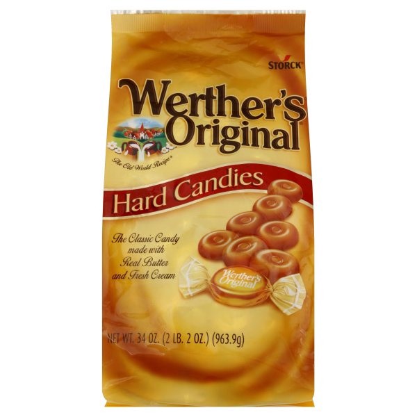 slide 1 of 2, Werther's Original Caramels, 34 oz