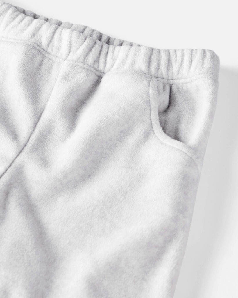 slide 3 of 3, Littleplanet Toddler Girl 2-Piece Recycled Microfleece Set - Grey Heather Grey 4T, 2 pc