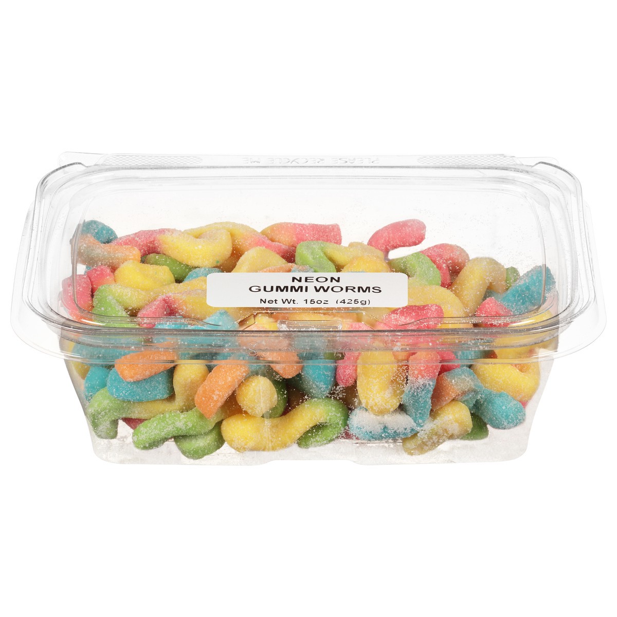 slide 2 of 11, The Gummi Factory Neon Worms, 15 oz