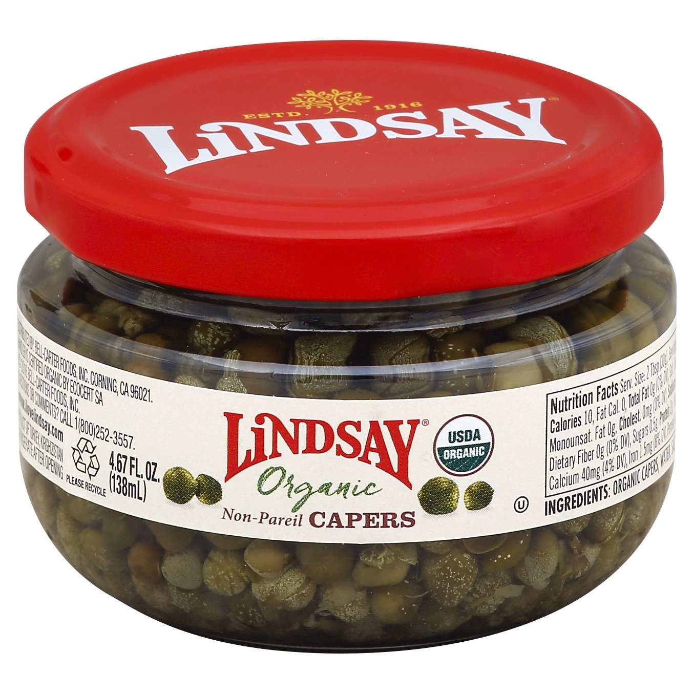 slide 1 of 6, Lindsay Organic Capers, 4.67 oz