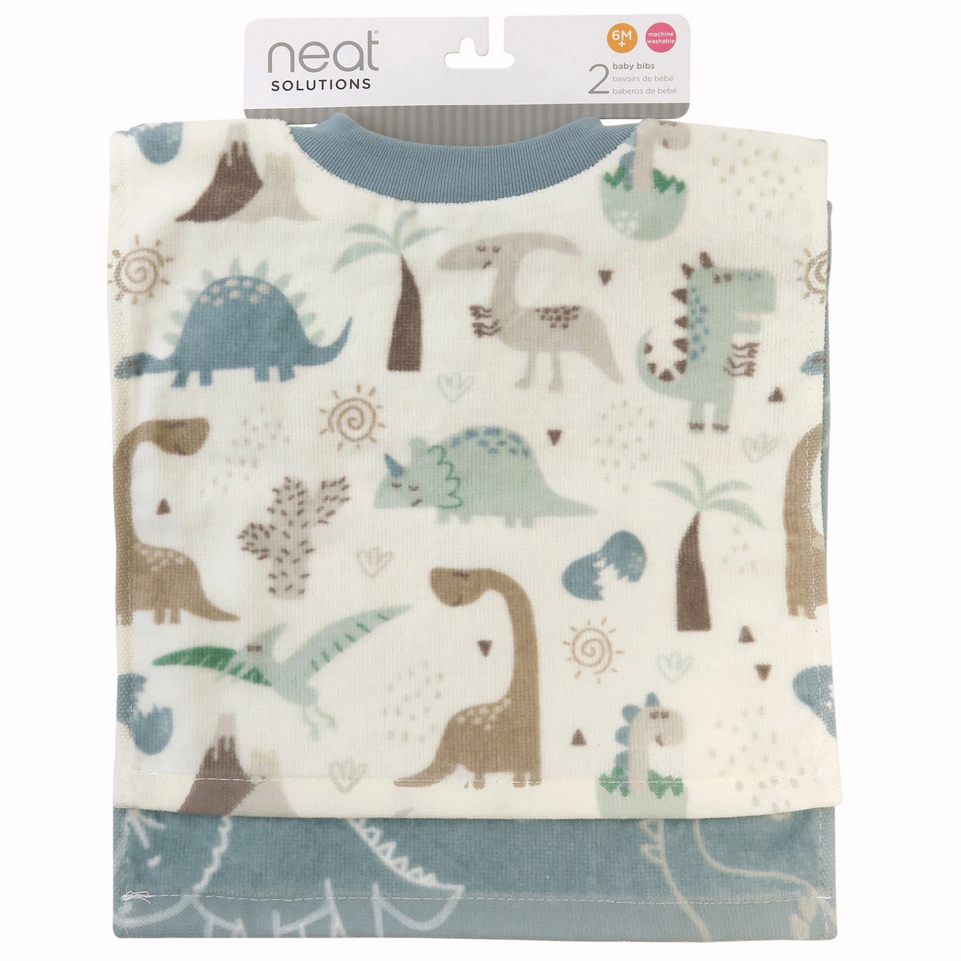 slide 1 of 1, Neat Solutions Dinosaur Pullover Bibs, 2 ct