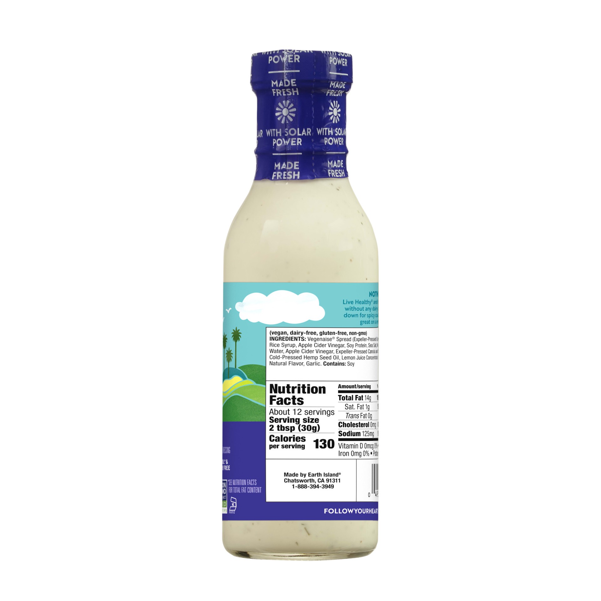 slide 2 of 5, Follow Your Heart High Omega Vegan Bleu Cheese Dressing, 12 oz