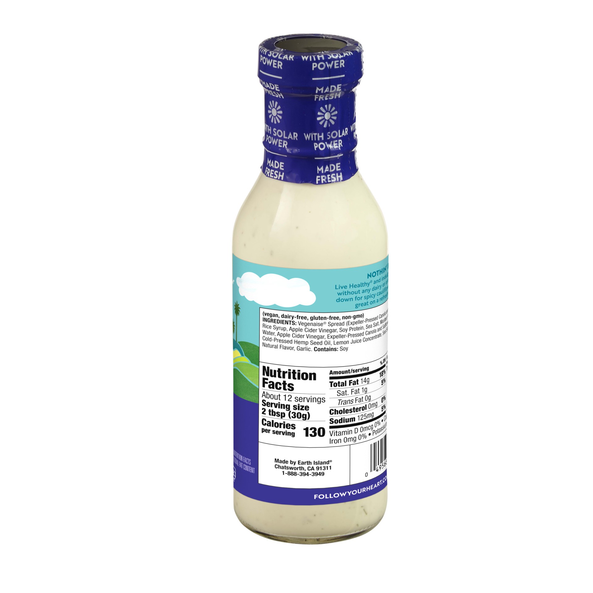 slide 4 of 5, Follow Your Heart High Omega Vegan Bleu Cheese Dressing, 12 oz