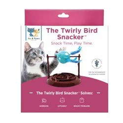 Spot The Twirly Bird Snacker Cat Toy