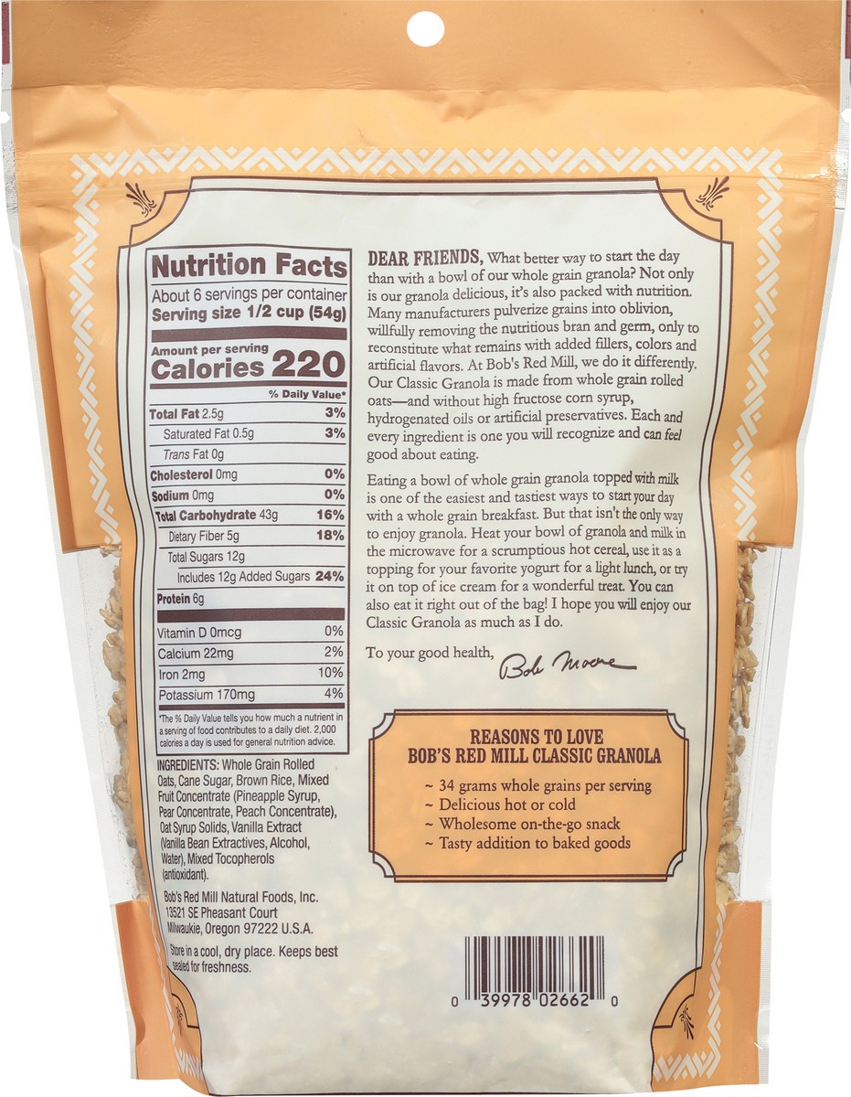 slide 7 of 9, Bob's Red Mill Classic Granola 12 oz, 12 oz