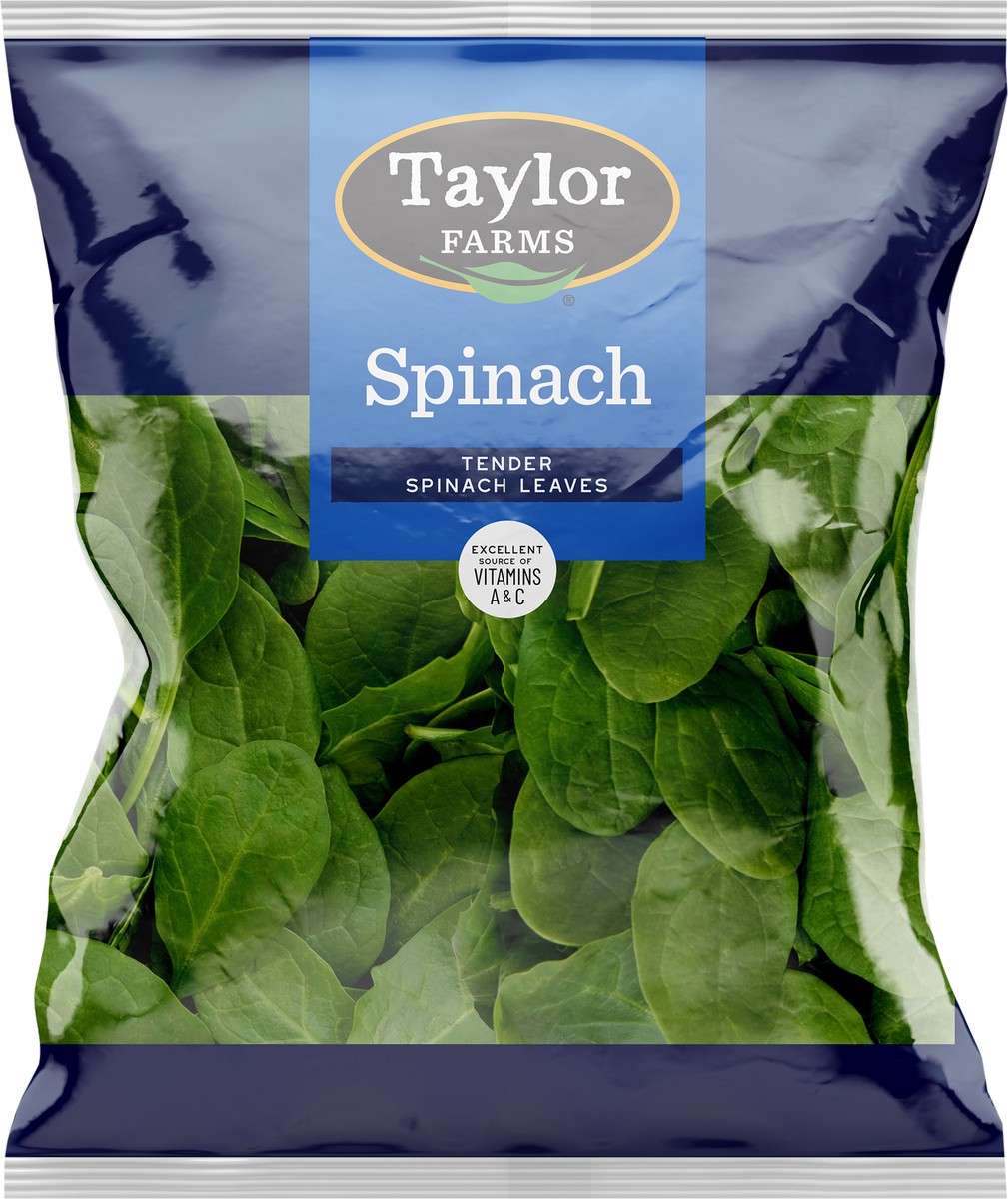 slide 5 of 7, Taylor Farms Spinach Leaves, 9 oz