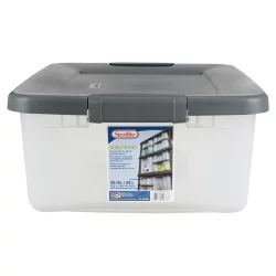 Sterilite Shelftotes Storage Tote With Lid - Clear