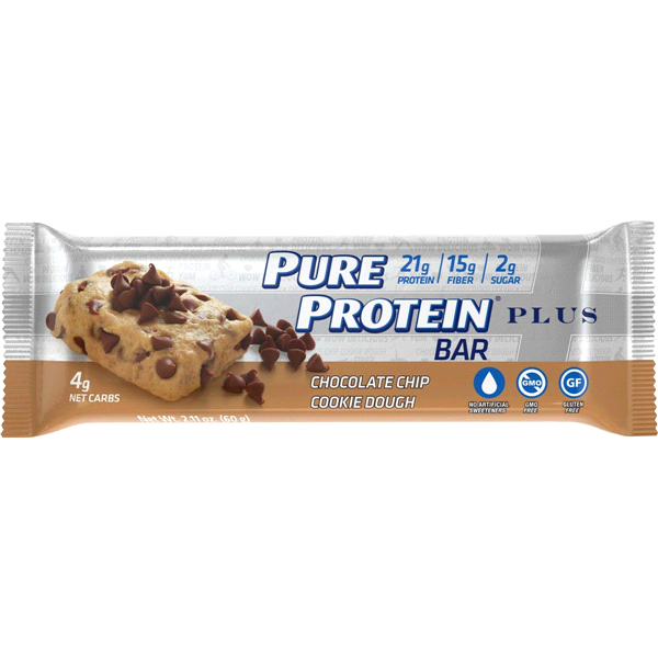 slide 1 of 1, Pure Protein Plus Cookie Dough Bar, 60 gram