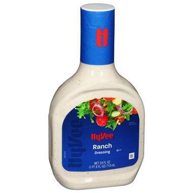 slide 1 of 1, Hy-Vee Ranch Dressing, 24 fl oz