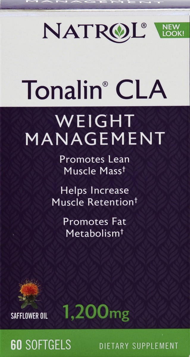 slide 3 of 4, Natrol Softgels 1,200 mg Weight Management Tonalin CLA 60 ea, 60 ct