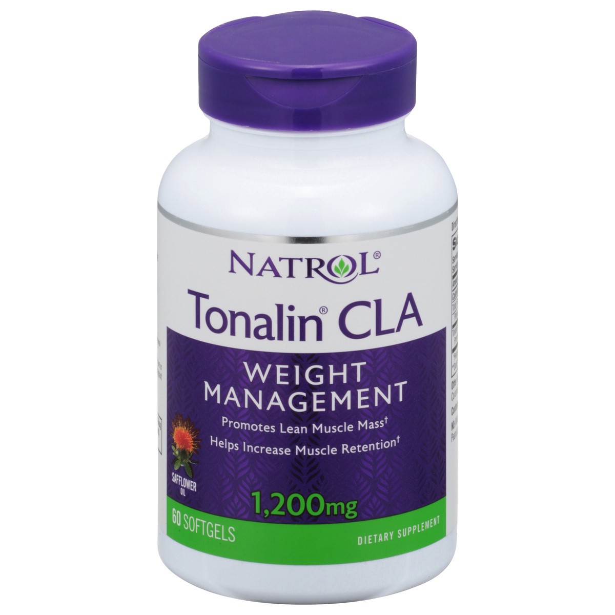 slide 1 of 4, Natrol Softgels 1,200 mg Weight Management Tonalin CLA 60 ea, 60 ct