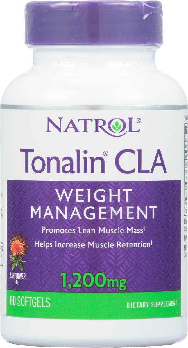 slide 1 of 4, Natrol Softgels 1,200 mg Weight Management Tonalin CLA 60 ea, 60 ct