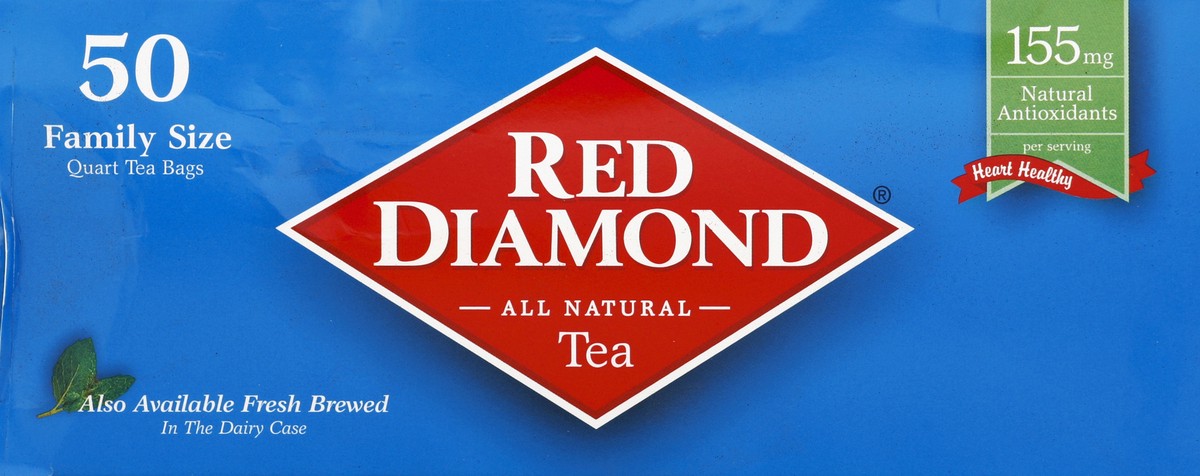 Red Diamond Iced Tea Bags Quart Size 50 ct - Red Diamond