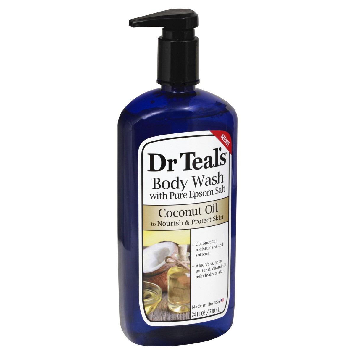 slide 2 of 9, Dr. Teal's Coconut Oil Body Wash 24 oz, 24 oz