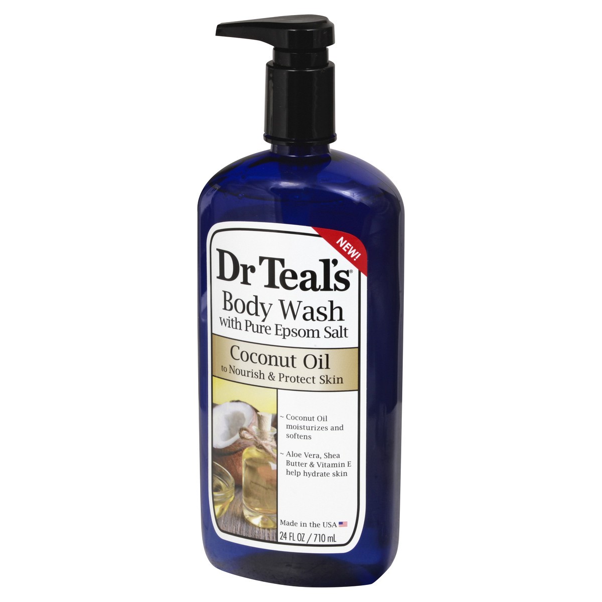 slide 3 of 9, Dr. Teal's Coconut Oil Body Wash 24 oz, 24 oz