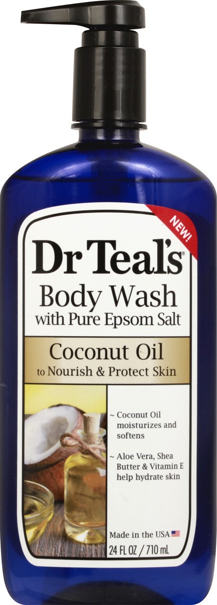 slide 6 of 9, Dr. Teal's Coconut Oil Body Wash 24 oz, 24 oz