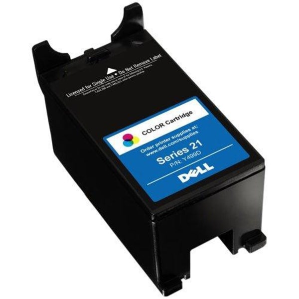 slide 1 of 2, Dell Series 21 (U317R) Single-Use Color Ink Cartridge, 1 ct