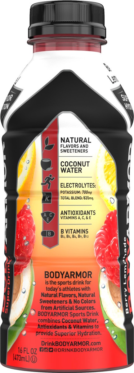 slide 6 of 7, BODYARMOR Berry Lemonade Super Drink - 16 oz, 16 oz