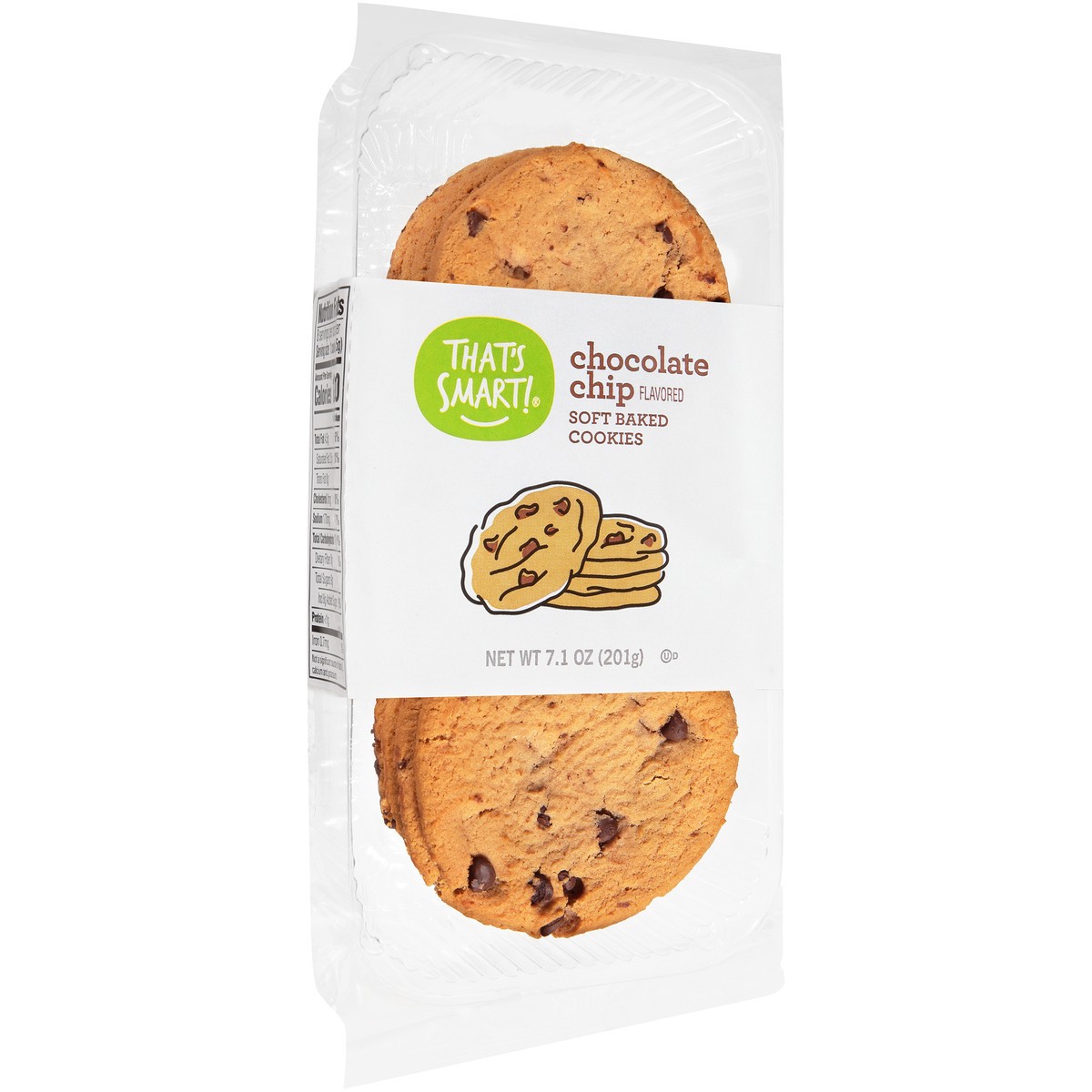slide 5 of 14, That's Smart! Chocolate Chip Flavored Soft Baked Cookies - 7.1 oz, 7.1 oz