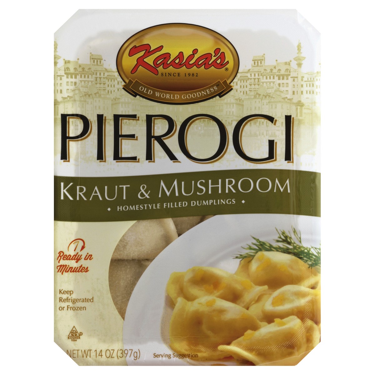 slide 3 of 5, Kasia's Pierogi 14 oz, 14 oz