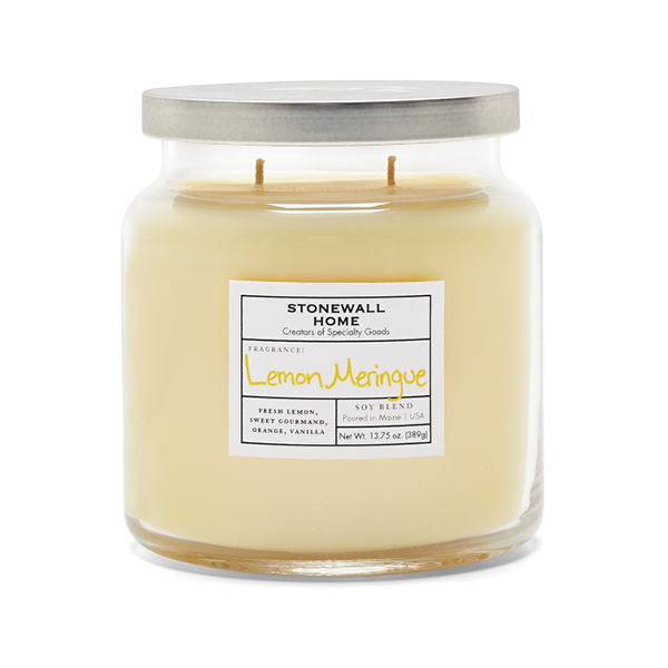 slide 1 of 1, Stonewall Kitchen Lemon Meringue Candle Medium Jar With Lid, 1 ct