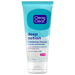 Clean & Clear Oil-Free Deep Action Exfoliating Facial Wash, 7 fl. oz