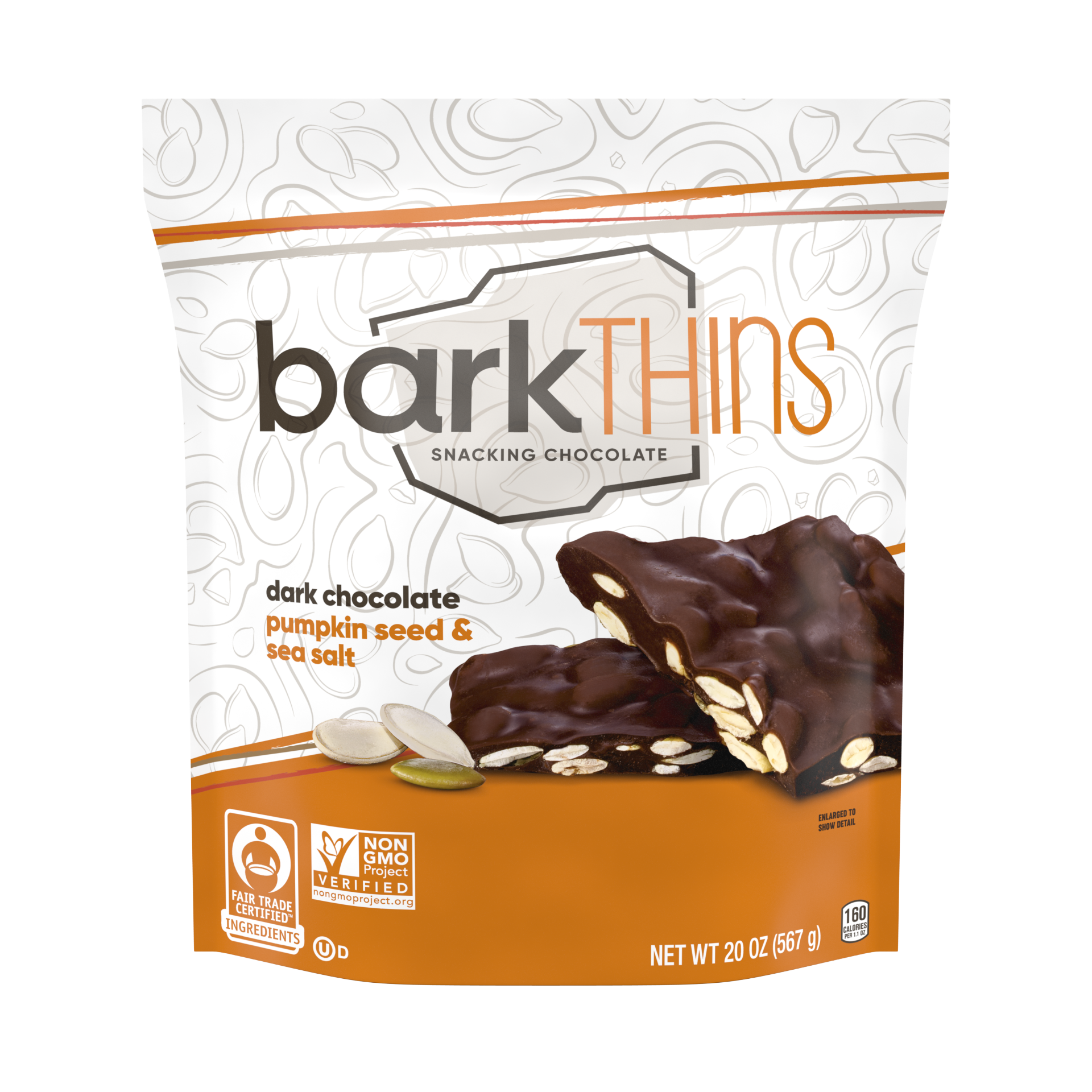 slide 1 of 1, barkTHINS Dark Chocolate Pumpkin Seed, 