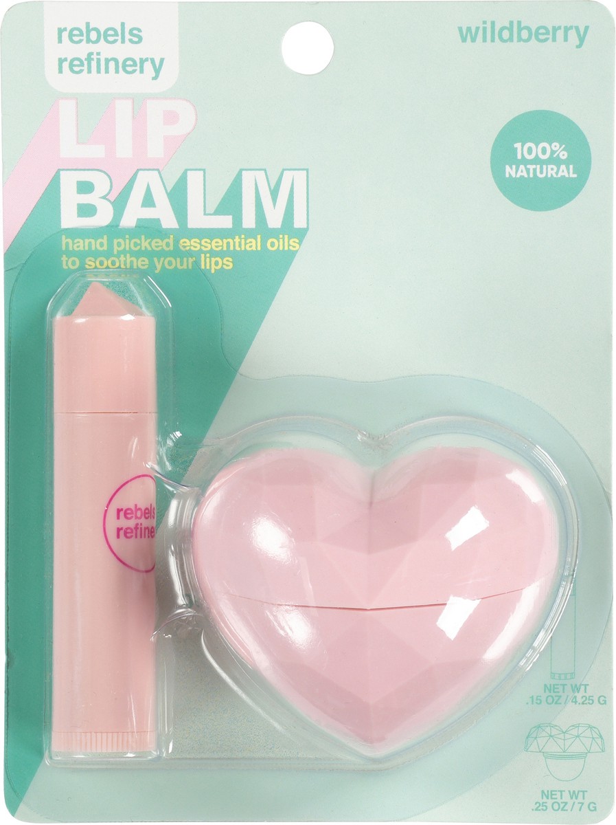slide 2 of 13, Rebels Refinery Wildberry 100% Natural Lip Balm Set 2 pc, 1 ea
