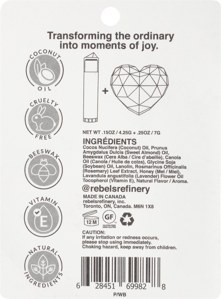 slide 10 of 13, Rebels Refinery Wildberry 100% Natural Lip Balm Set 2 pc, 1 ea