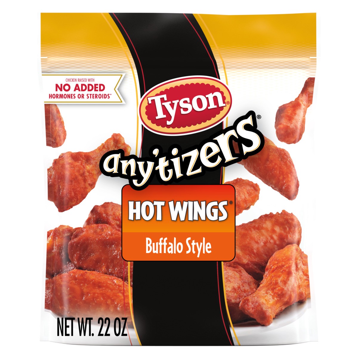 slide 5 of 5, Tyson Any'tizers Bone-In Buffalo Chicken Hot Wings - Frozen - 22oz, 22 oz