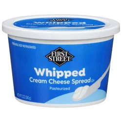 First Street Whipped Cream Cheese - 12 oz