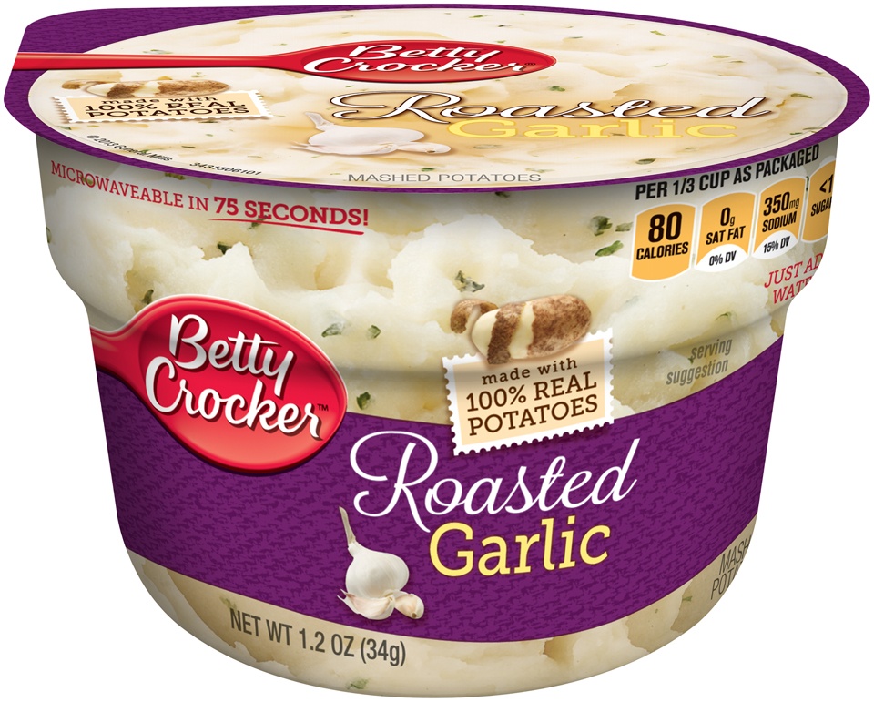 slide 1 of 1, Betty Crocker Roasted Garlic Potatoes, 1.2 oz