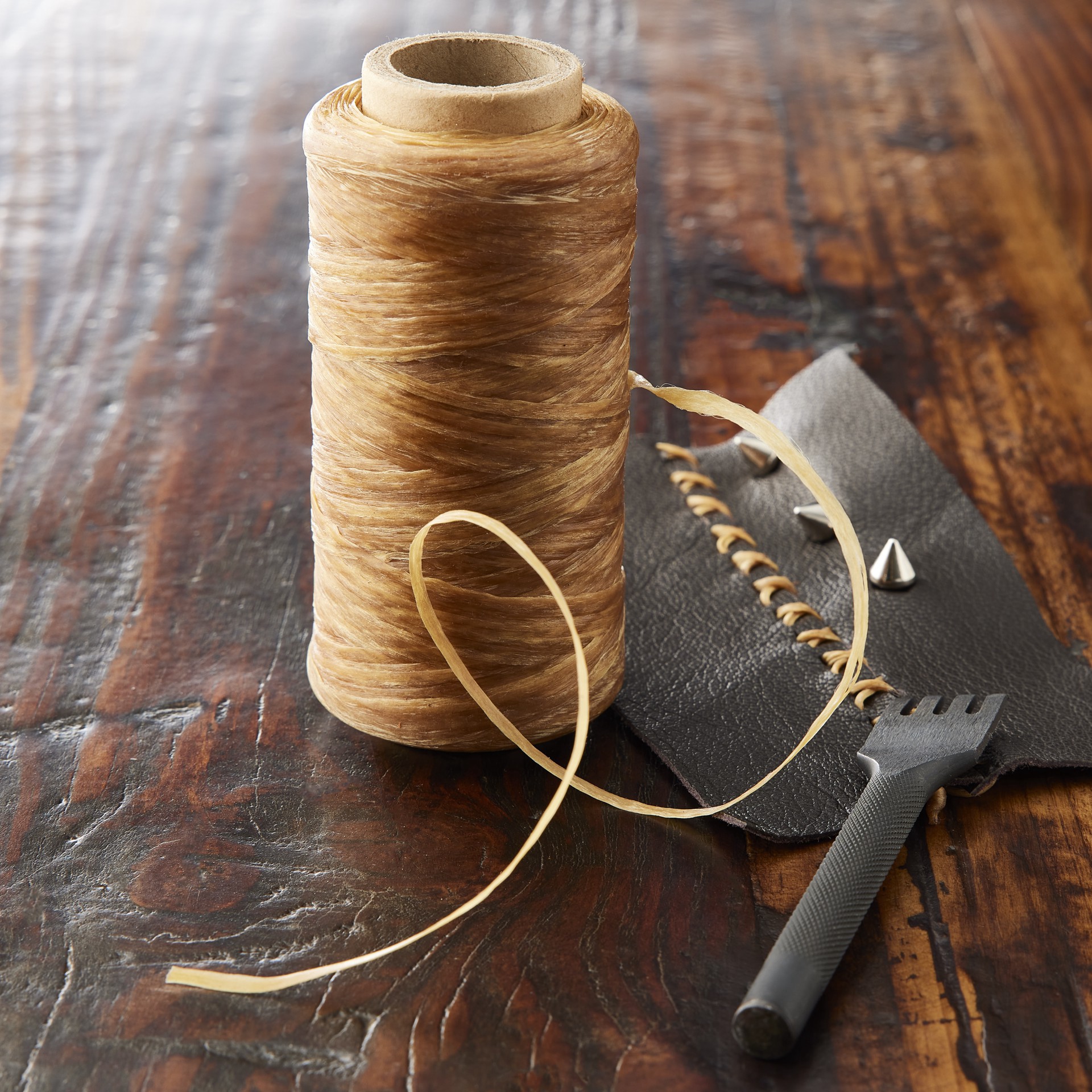 slide 2 of 2, 4oz. Natural Artificial Sinew Spool By Make Market, 4 oz